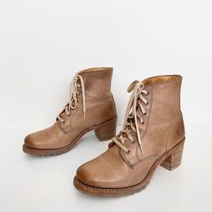 Frye Sabrina 6G Lace-up Boots